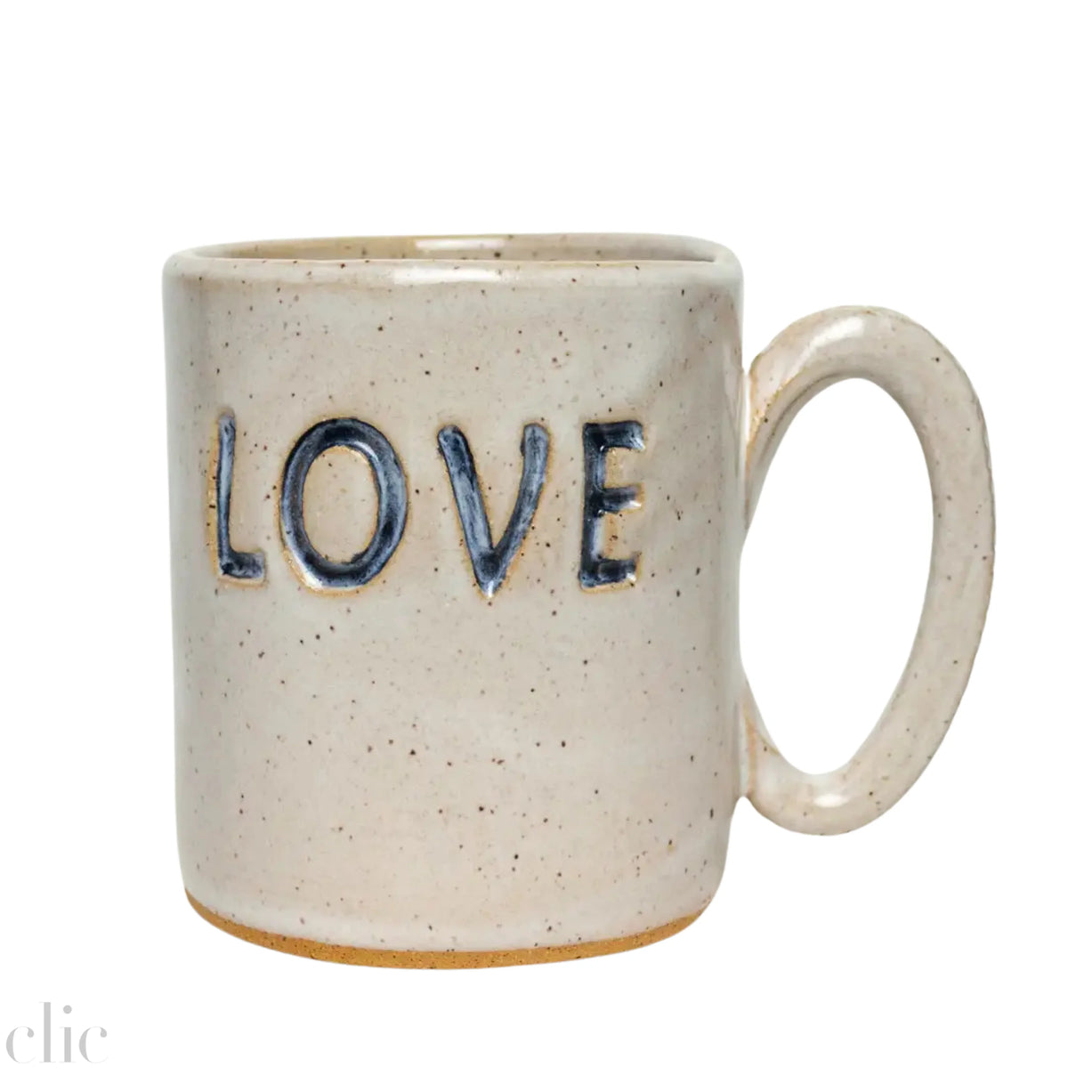 Ceramic 'Love' Mug, from White Squirrel Clayworks