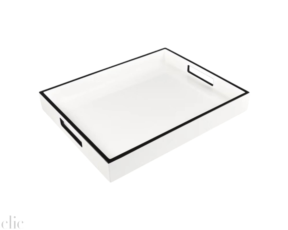 Reiko Tray in White and Black