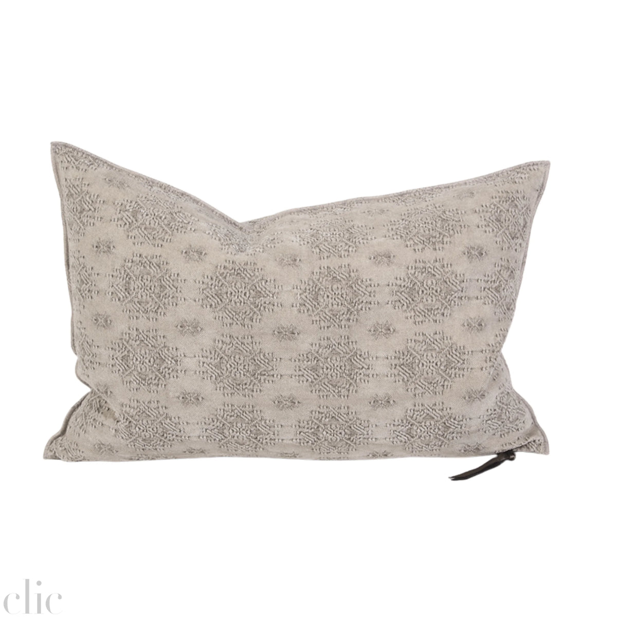 Kilim Jacquard Ciment Pillow 16x24, from Maison De Vacances