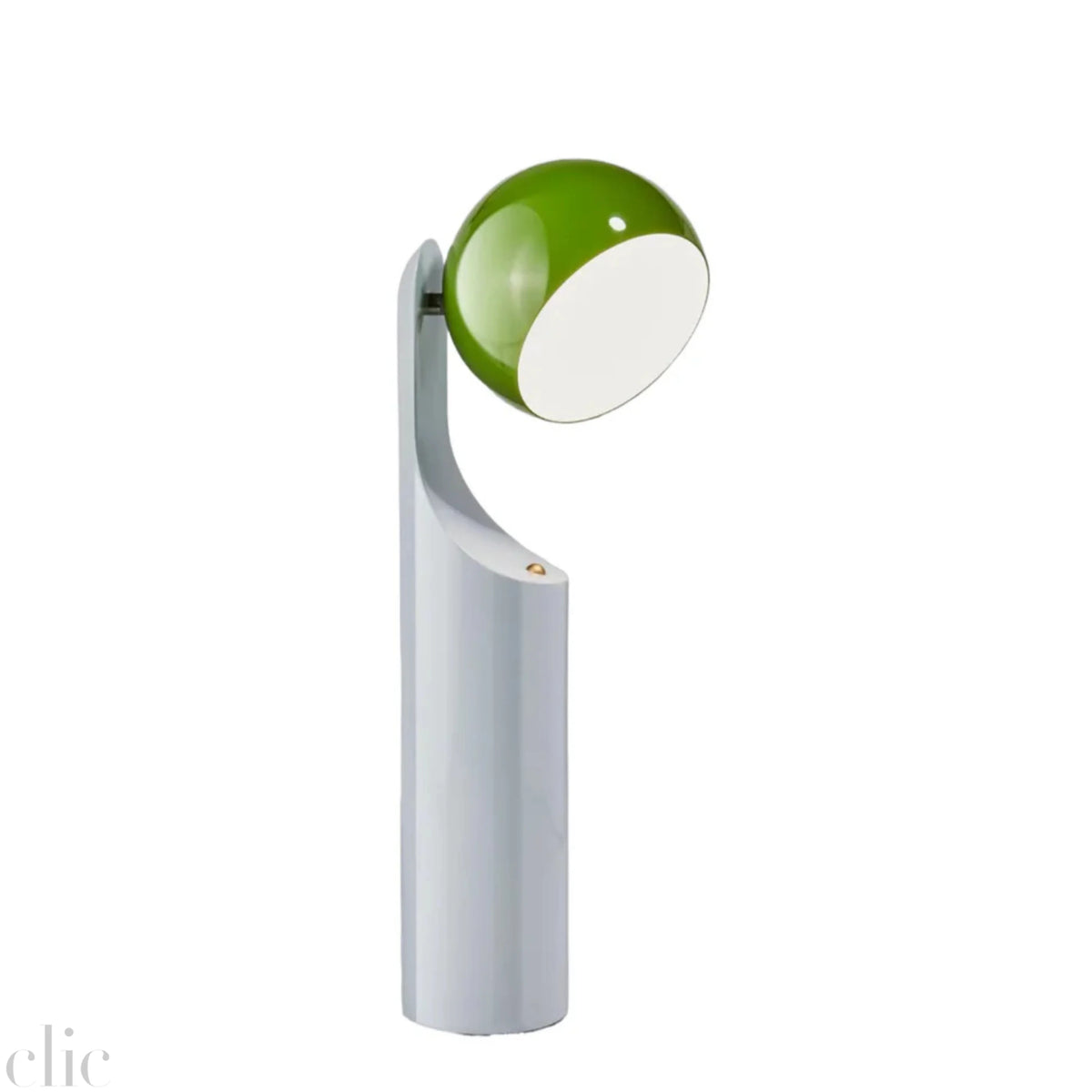 Portable Reading Lamp in Green and Ice Gray