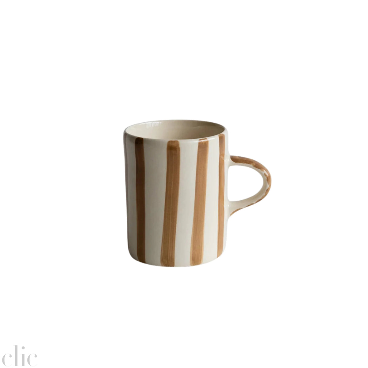 Demi Mug in Candy Stripe Latte