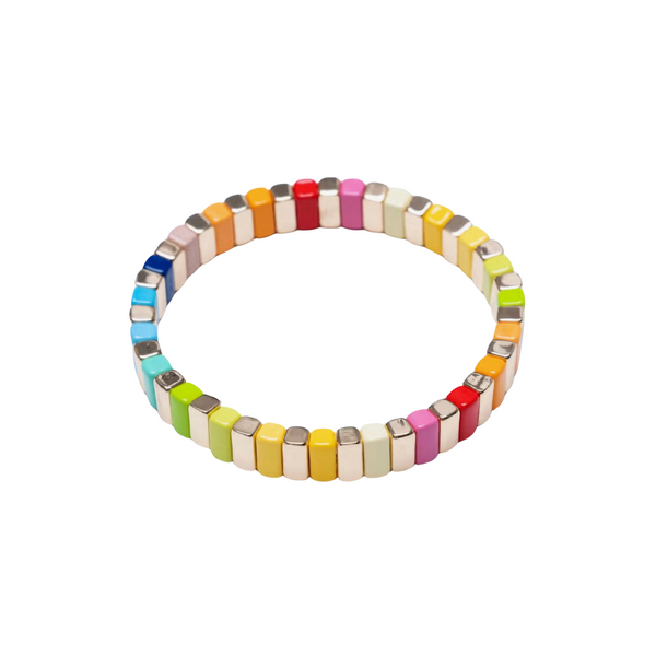 Golden Rainbow Tile Bracelet, from Malibu Sugar