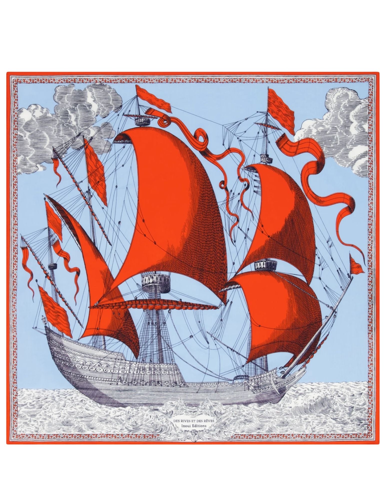 Carre 65 Des Rives Et Des Reves in Rouge, from Inoui Editions
