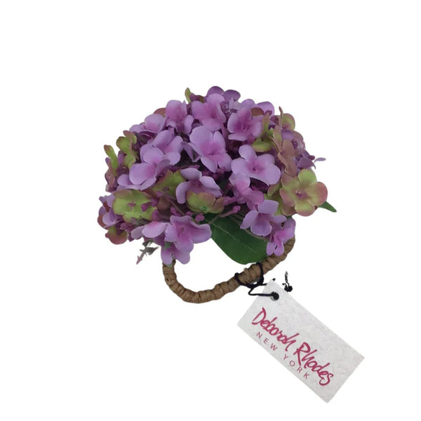 Snowball Hydrangea Napkin Ring, from Deborah Rhodes