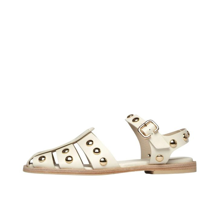 Sera Sandal in White Studs, from Freda Salvador