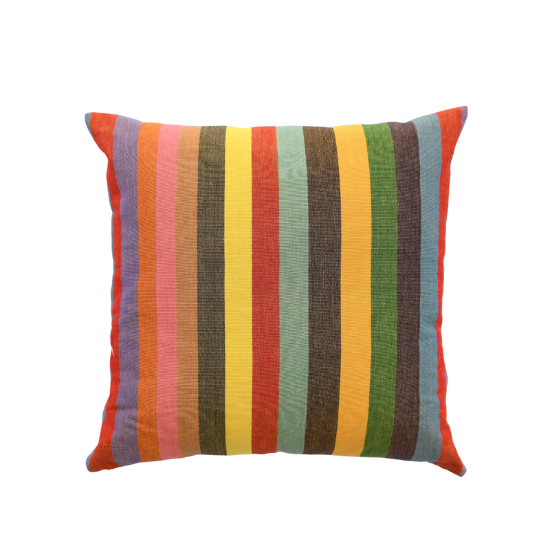 Pillow in Fiesta Stripe 24" x 24", from Garza Marfa