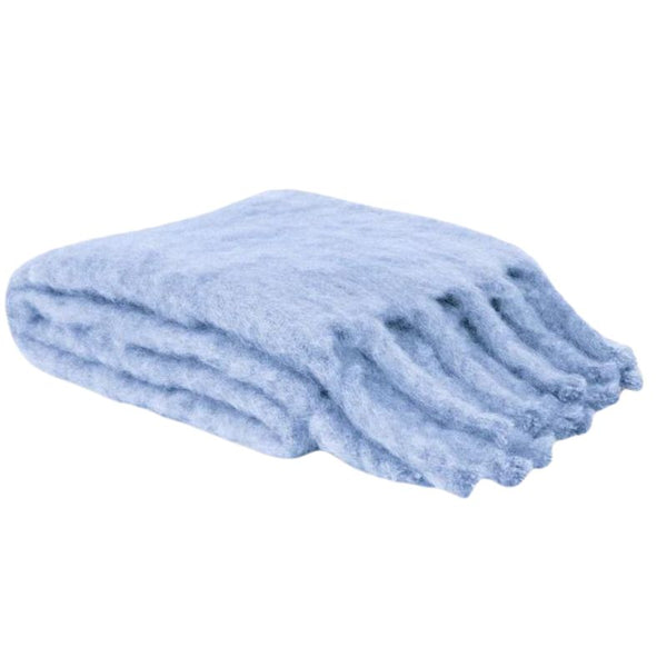 Mohair Blanket in Baby Blue