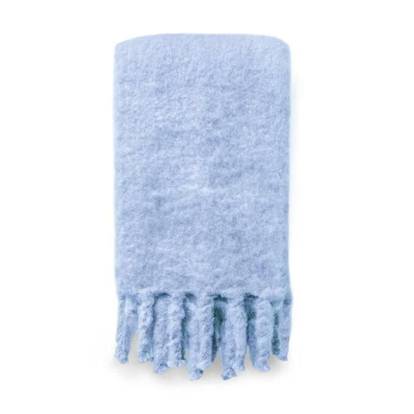 Mohair Blanket in Baby Blue