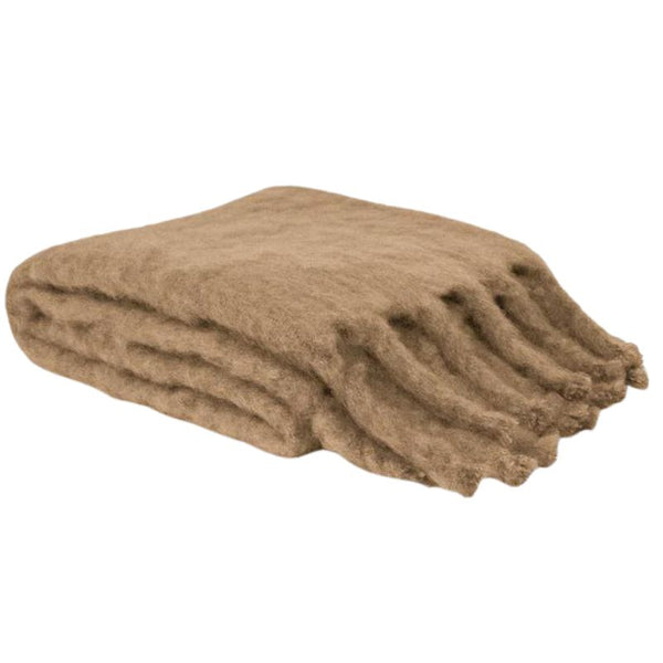 Mohair Blanket in Camel