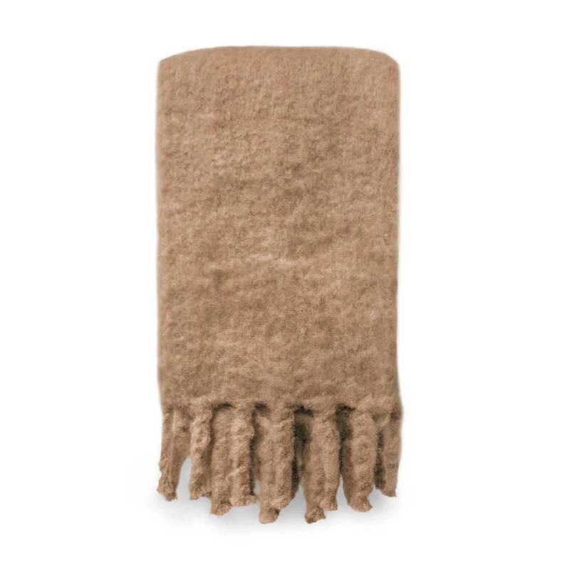 Mohair Blanket in Camel