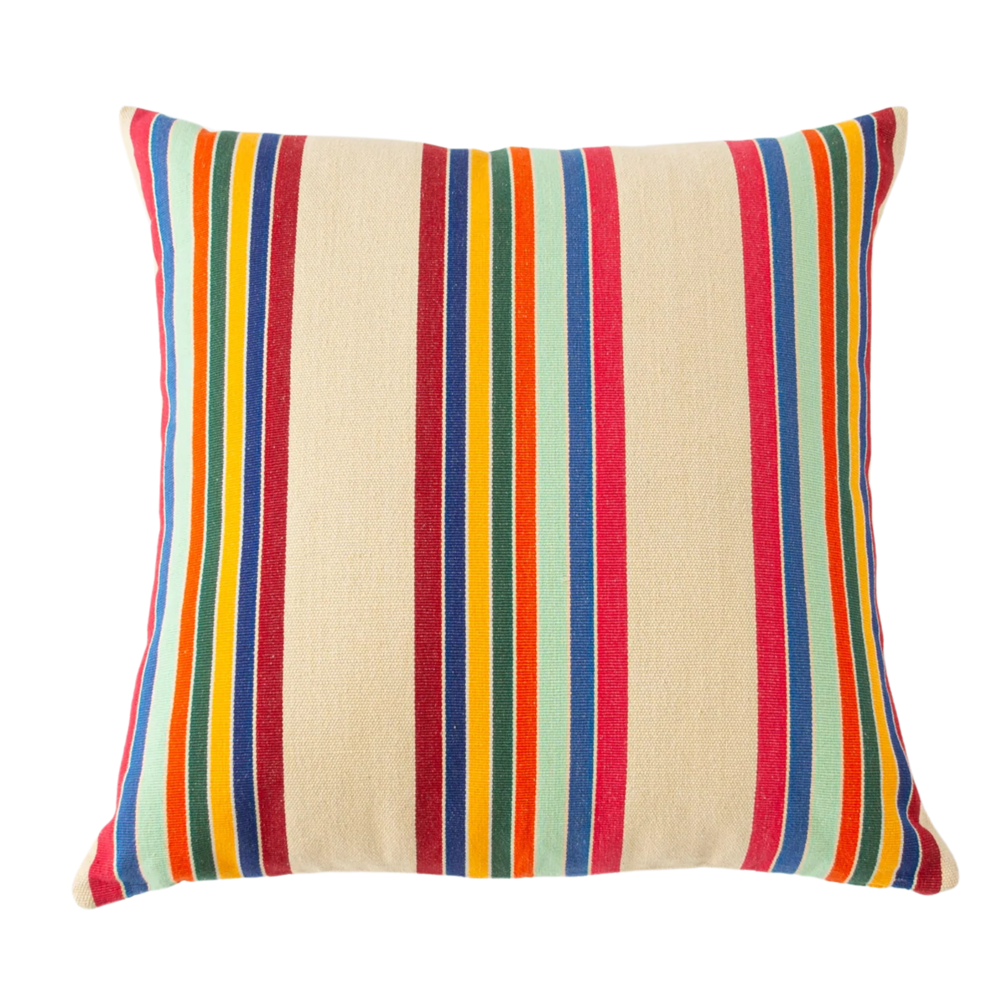 Pillow in Cranberry Stripe 20" x 20", from Garza Marfa