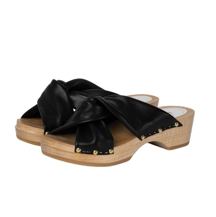 Yuri Clogs in Noir, from Sabot YouYou