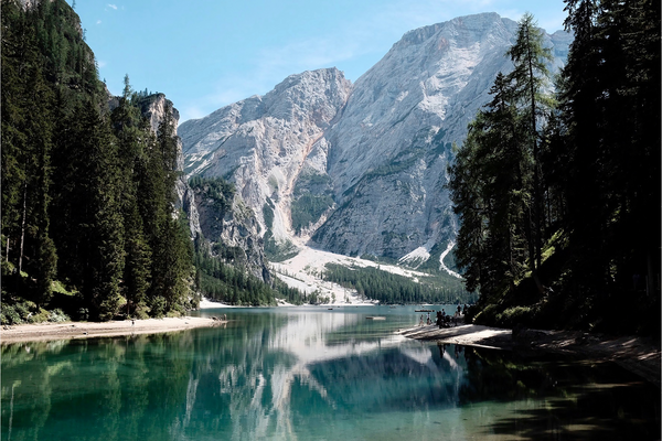 Lake Dolomites by Miltiade Meireis