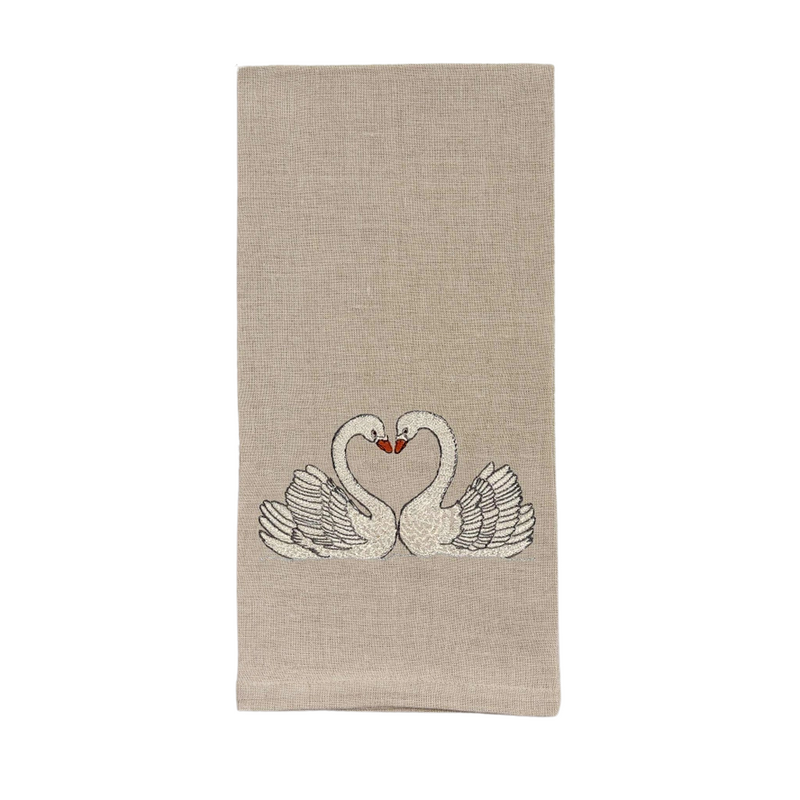 Swan Love Tea Towel, from Coral & Tusk