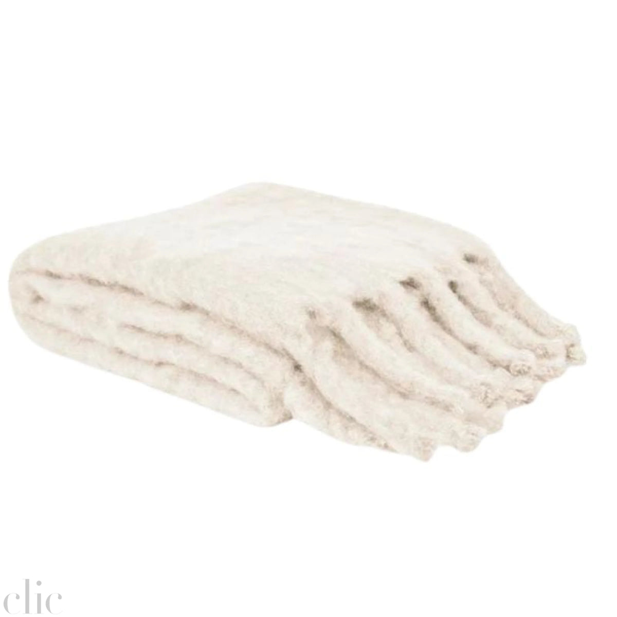 Mohair Blanket in Off White
