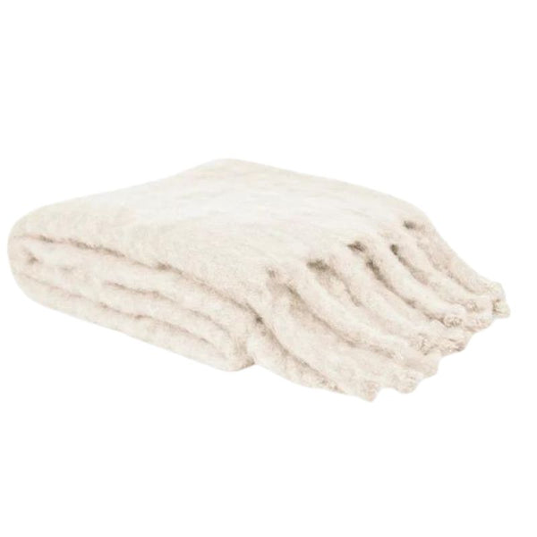 Mohair Blanket in Off White