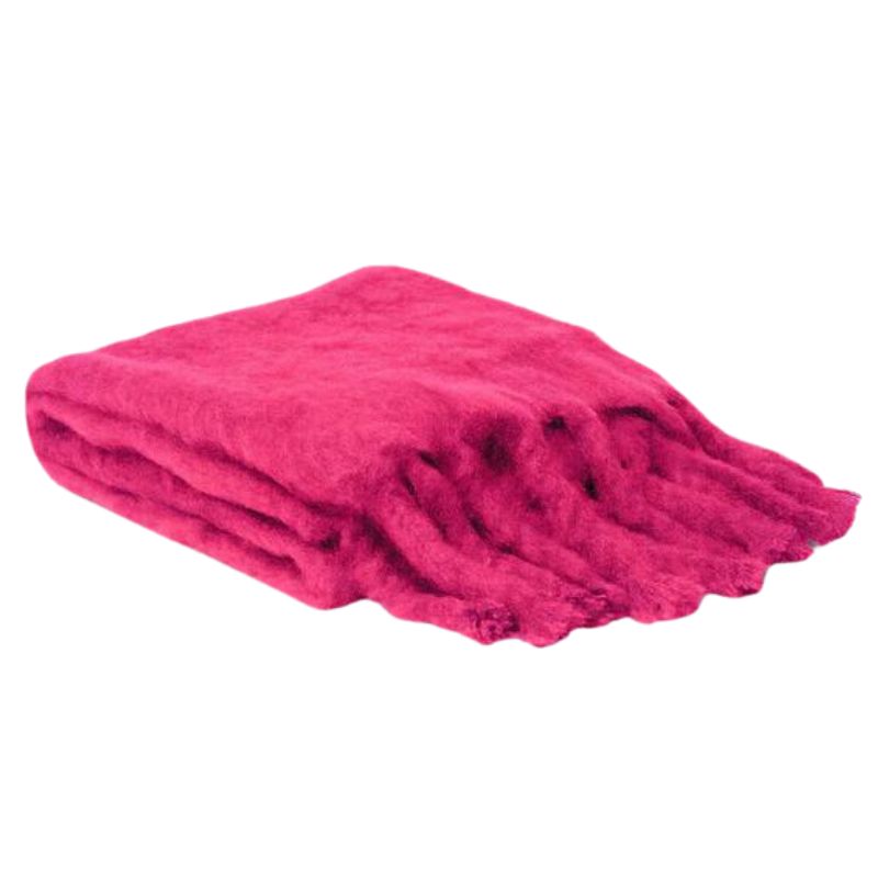 Mohair Blanket in Pink