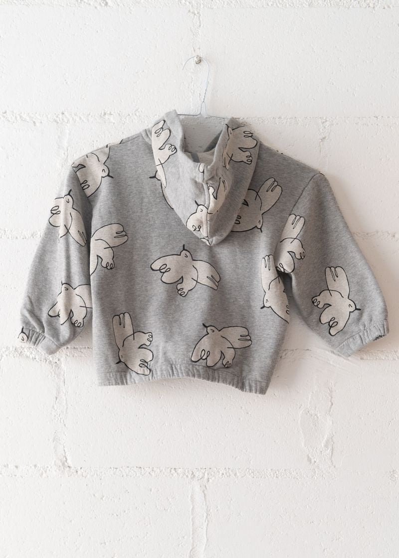 Freedom Bird Zipped Hoodie, from Bobo Choses