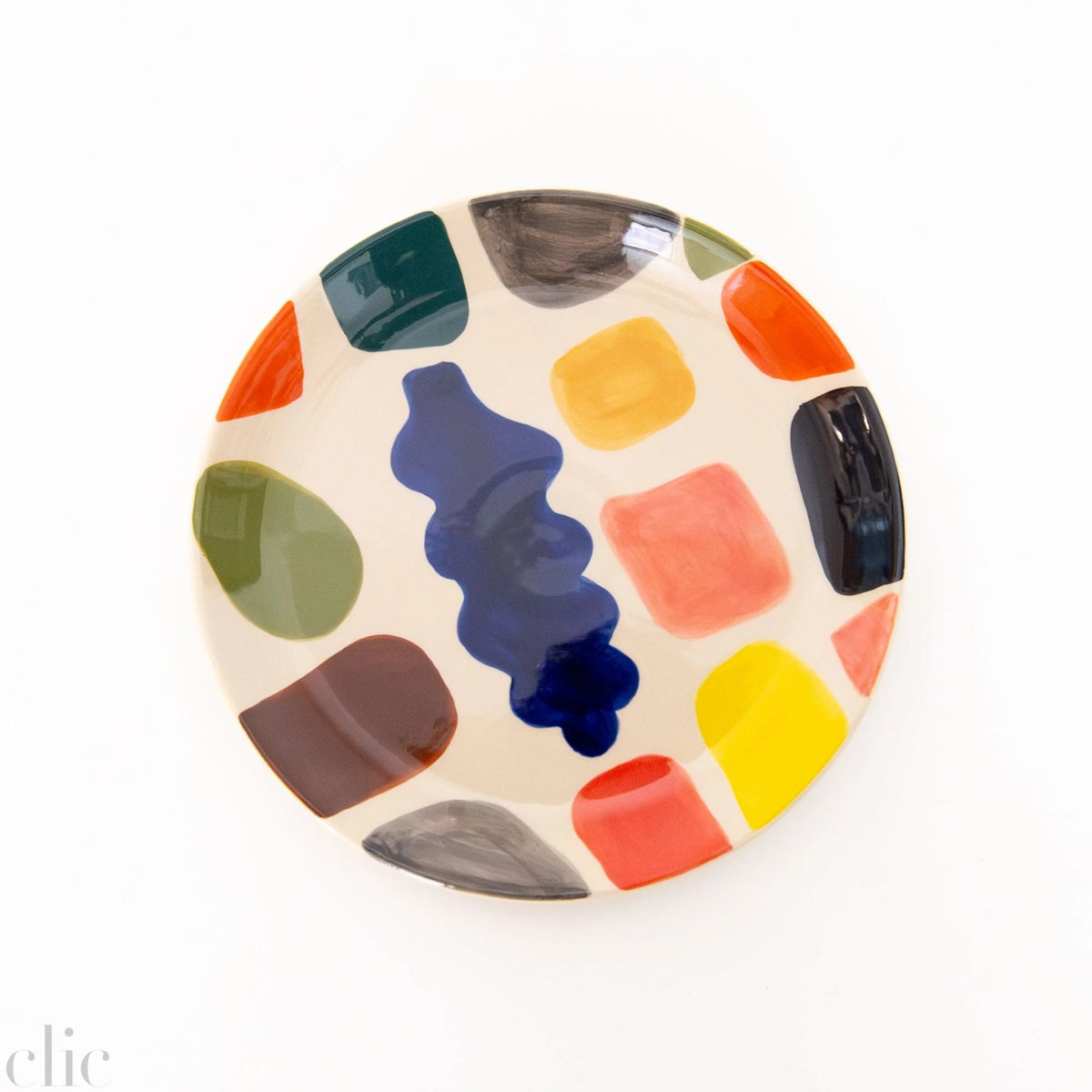 Mottle Stone Ceramic Side Plate, from Donna Wilson