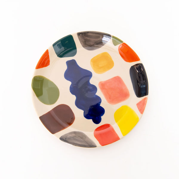 Mottle Stone Ceramic Side Plate, from Donna Wilson