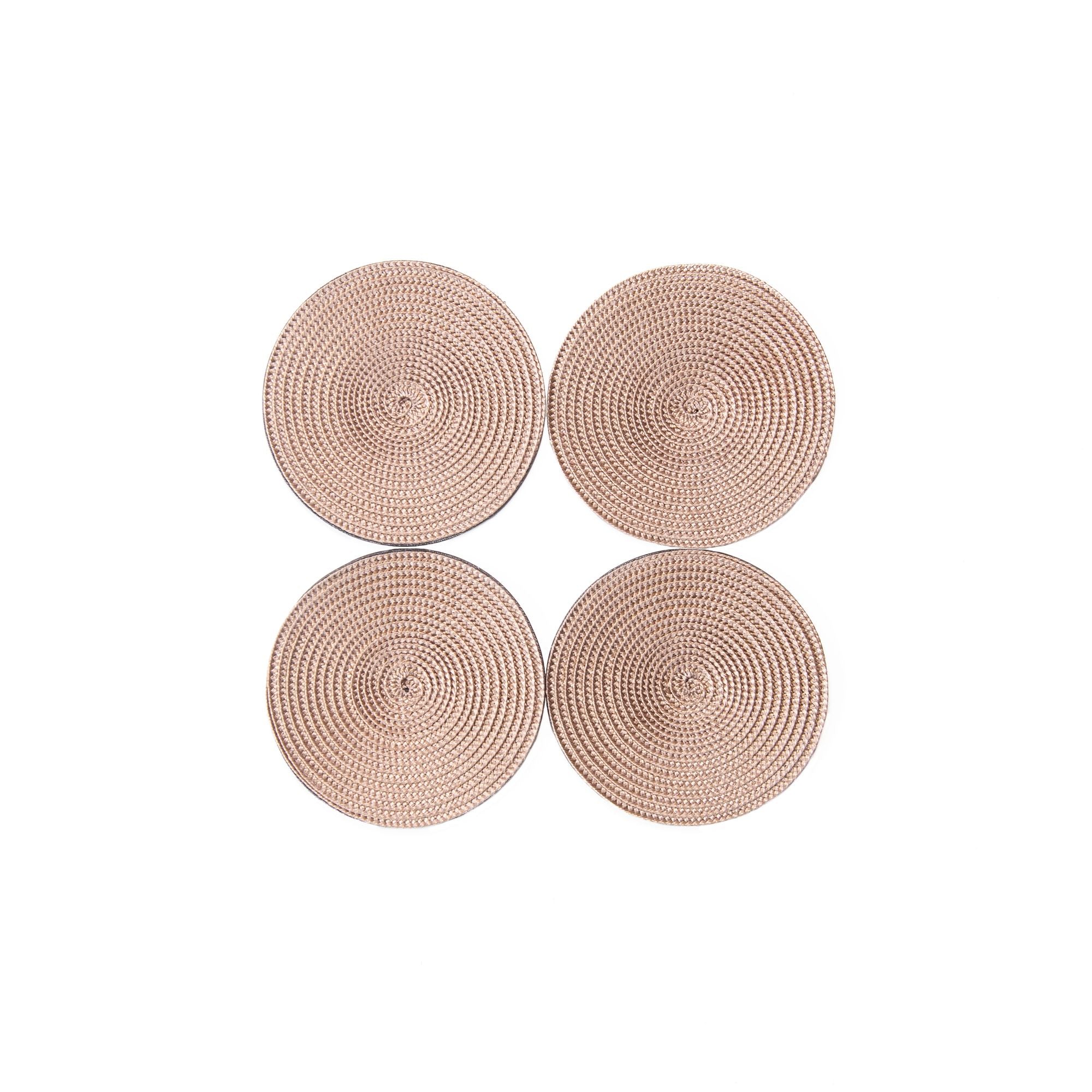 Linen Braid Coaster Set, from Deborah Rhodes
