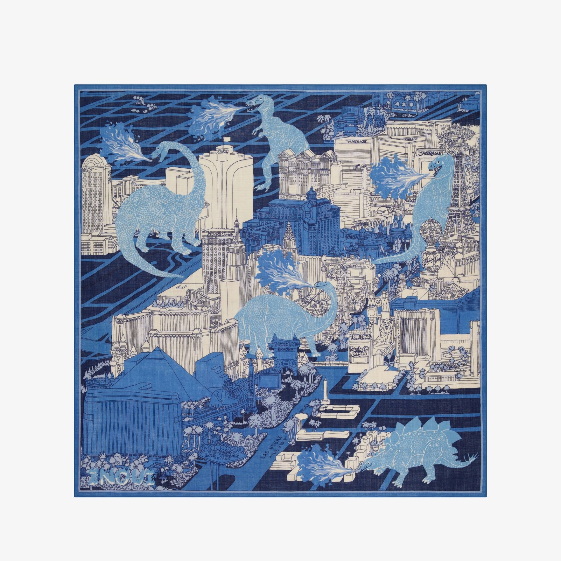 Carre 130 Vegas in Blue, from Inoui Editions