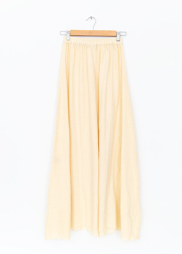 Bonifacio long skirt in Cream, from Maison Saint Julien
