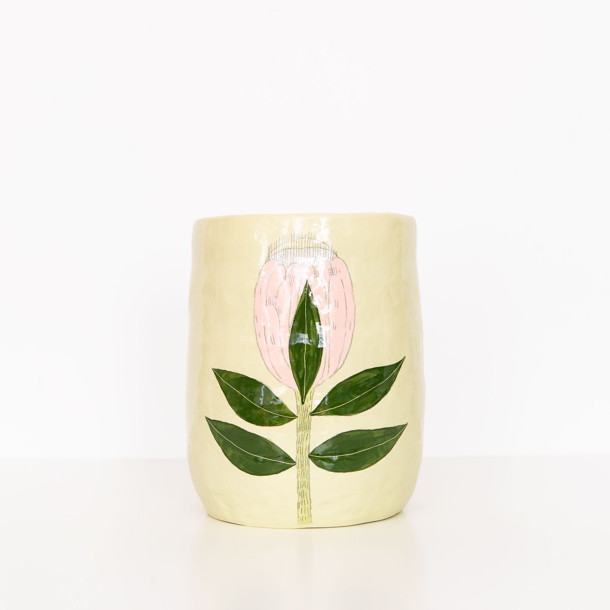 Large Flower Vase in Green, from Gemma Orkin Ceramics