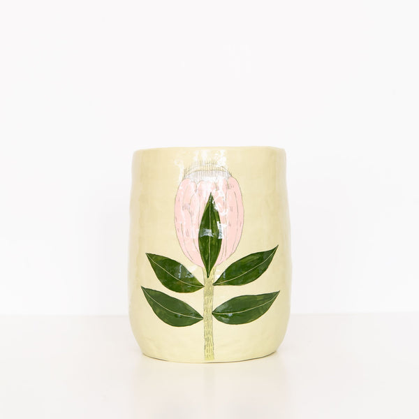 Large Flower Vase in Green, from Gemma Orkin Ceramics