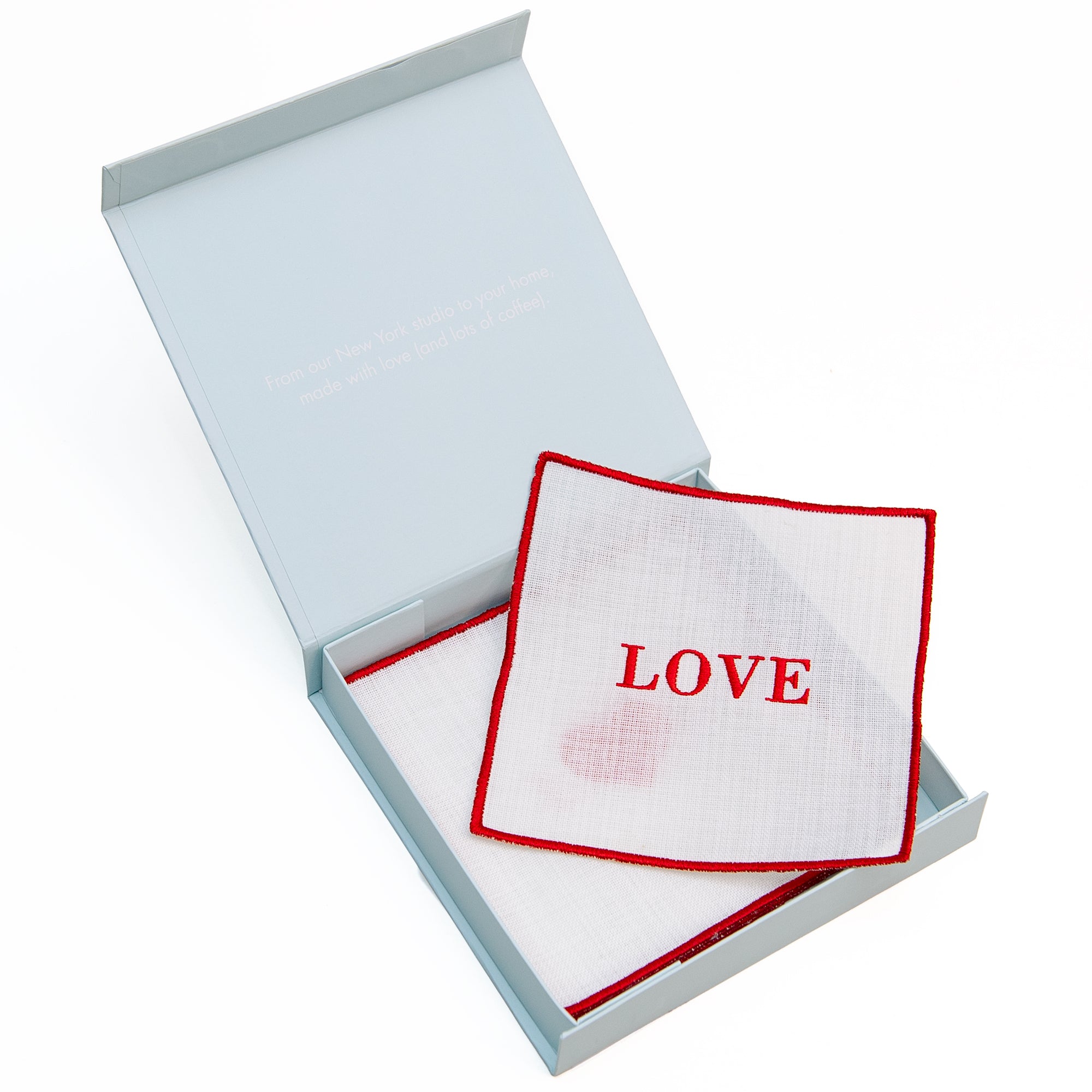Valentines Love Set of 4 Napkins, from NuYorkCloth