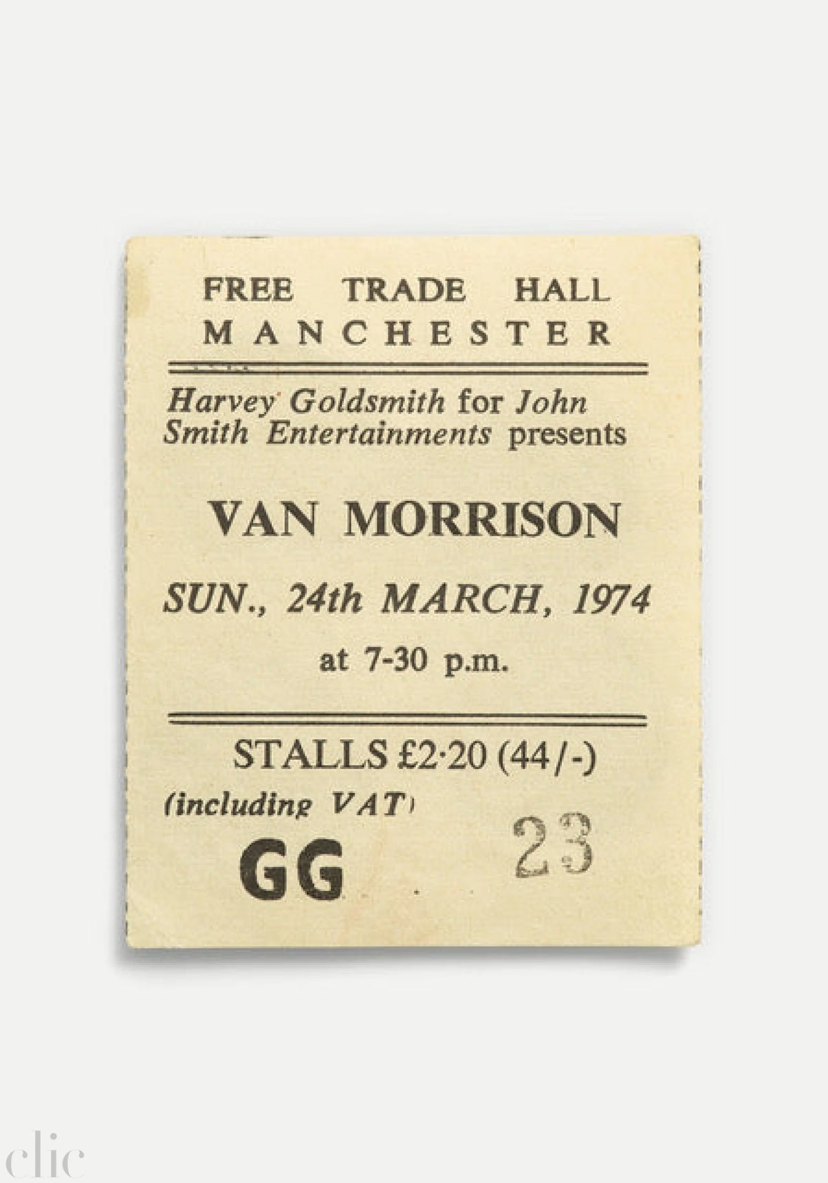 Van Morrison, Free Trade Hall, Manchester, UK 1974 by Blaise Hayward