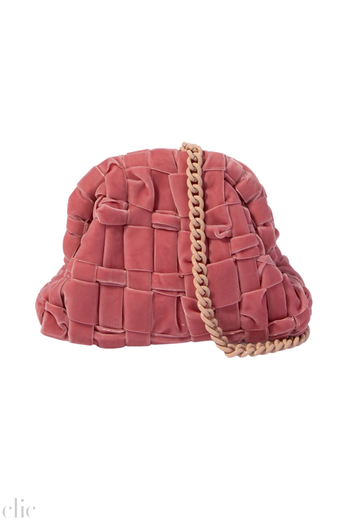 Velvet Mini Game Bag in Cameo, from Maria La Rosa