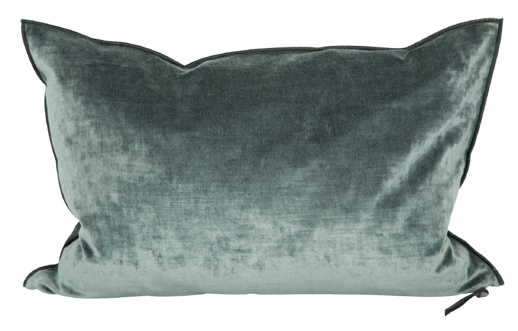 Velvet Pillow 16x24 in Canard, from Maison De Vacances