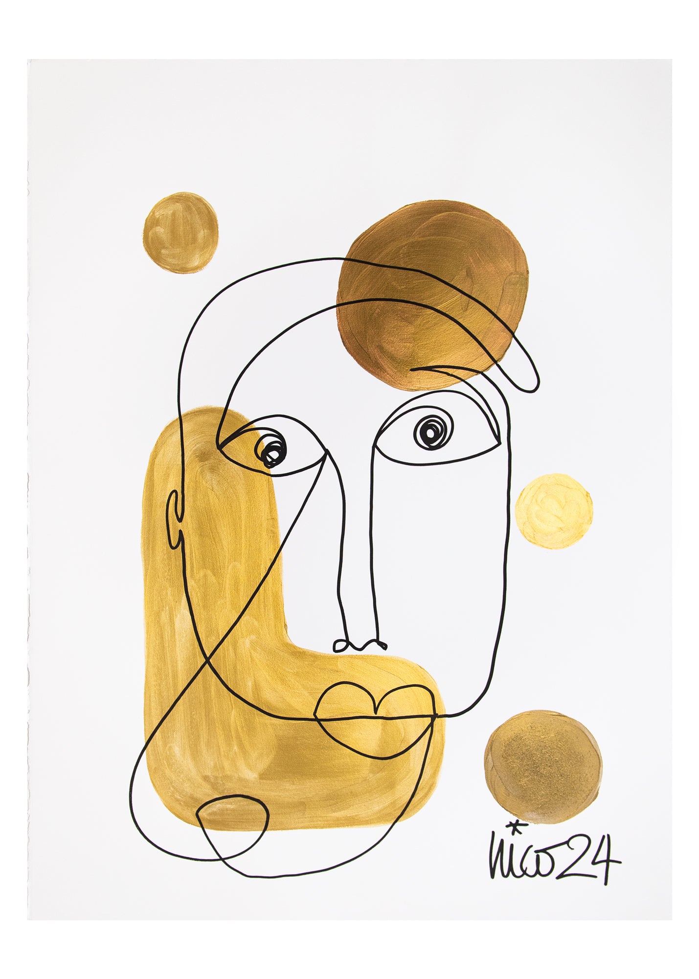 Large Visage 5 in Colors, by Nicolette Schouten