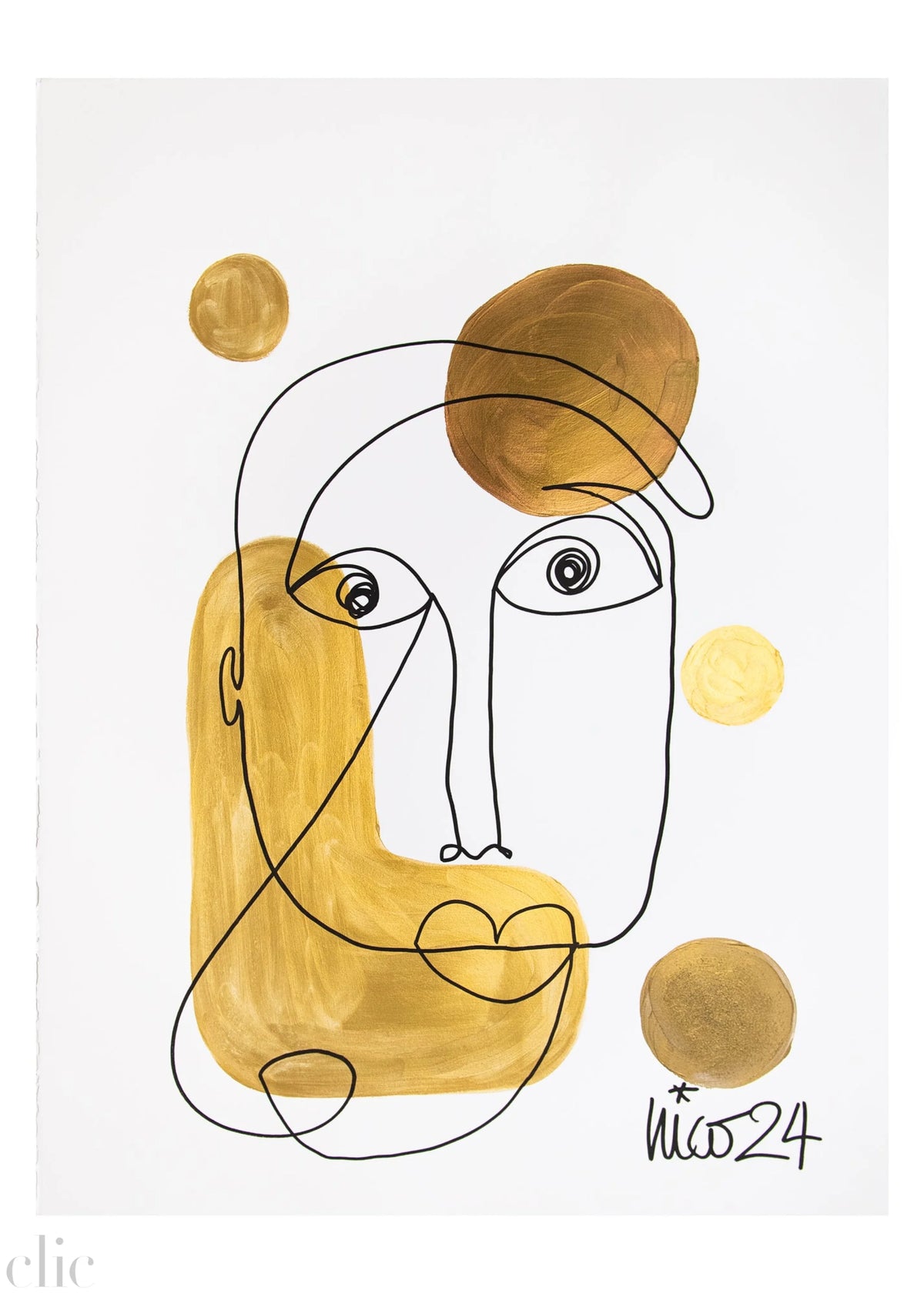 Large Visage 5 in Colors, by Nicolette Schouten