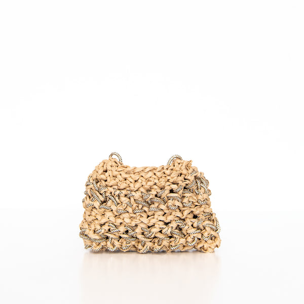 Vittoria Raffia Bag in Natural, from MELA