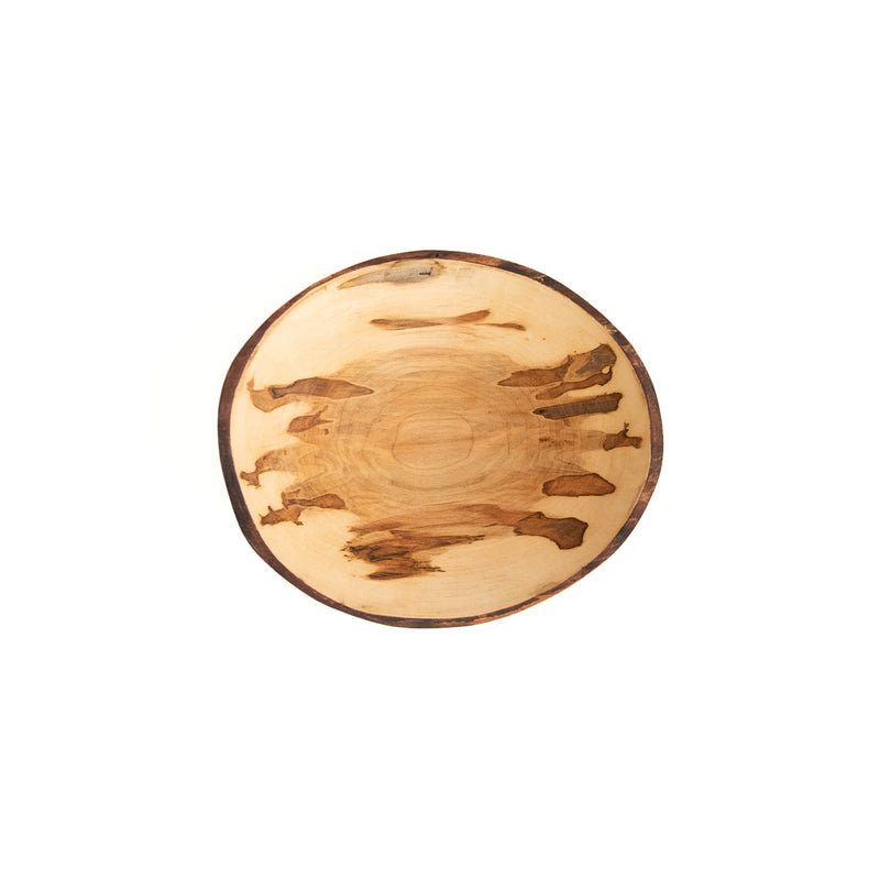 Spalted Oval 10" Maple Bowl, from Petermans