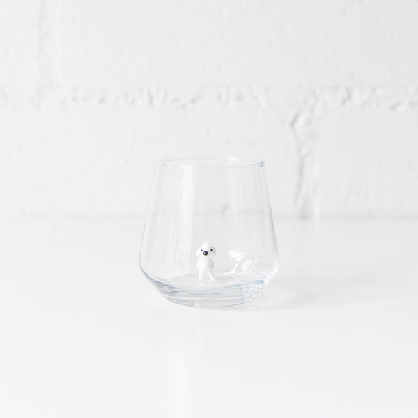 Sheep Drinking Glass