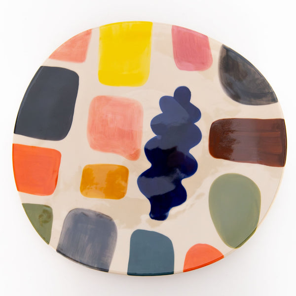 Mottle Stone Ceramic Platter, from Donna Wilson