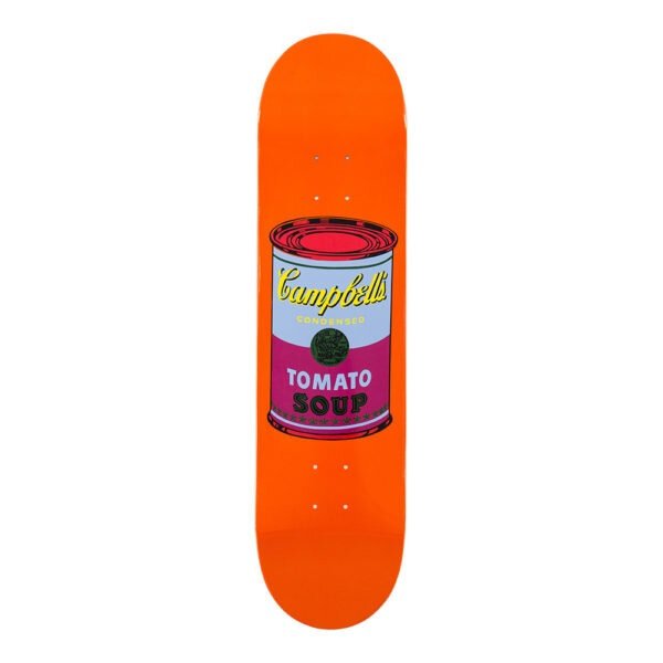 Andy Warhol Soup Skateboard from The Skateroom