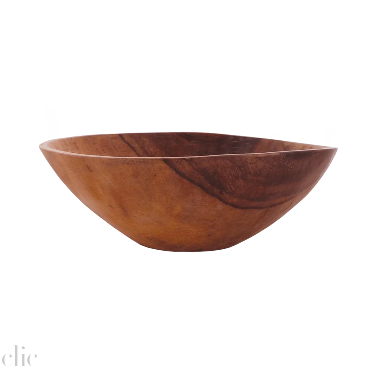 Large Round Wood Salad Bowl