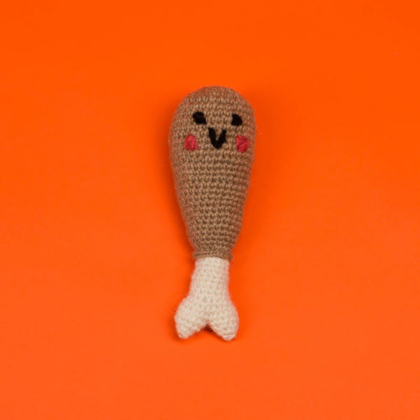 Hand Knit Drumstick, from Ware of the Dog