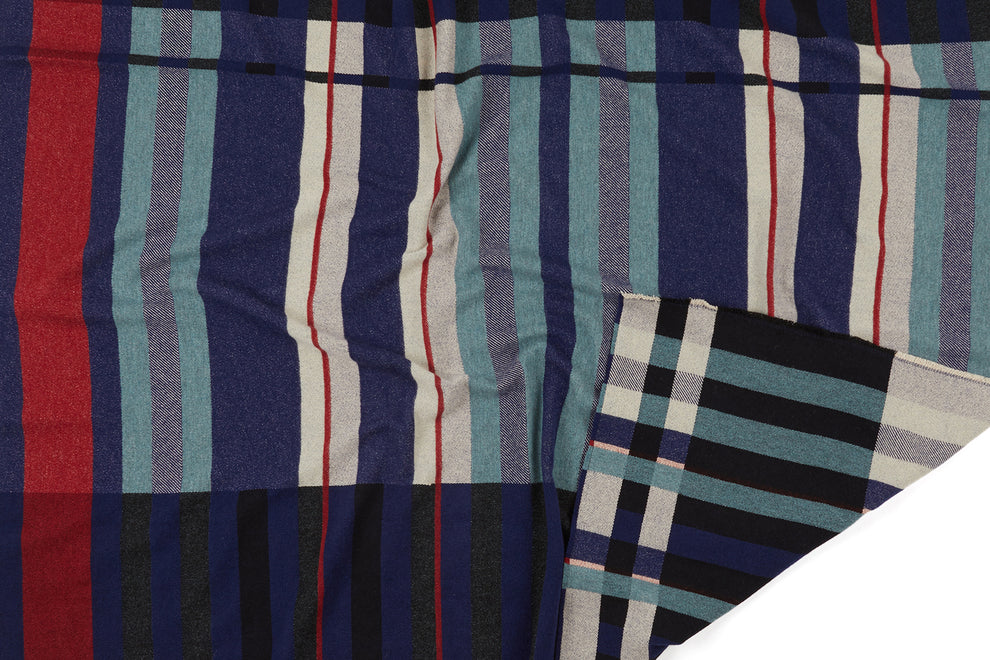 Stolzl Throw in indigo, from Wallace Sewell