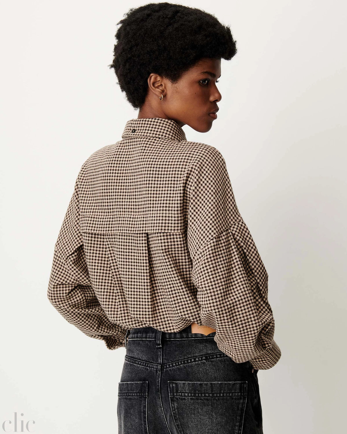 Cecily Shirt in Ebonysand, from Sessun