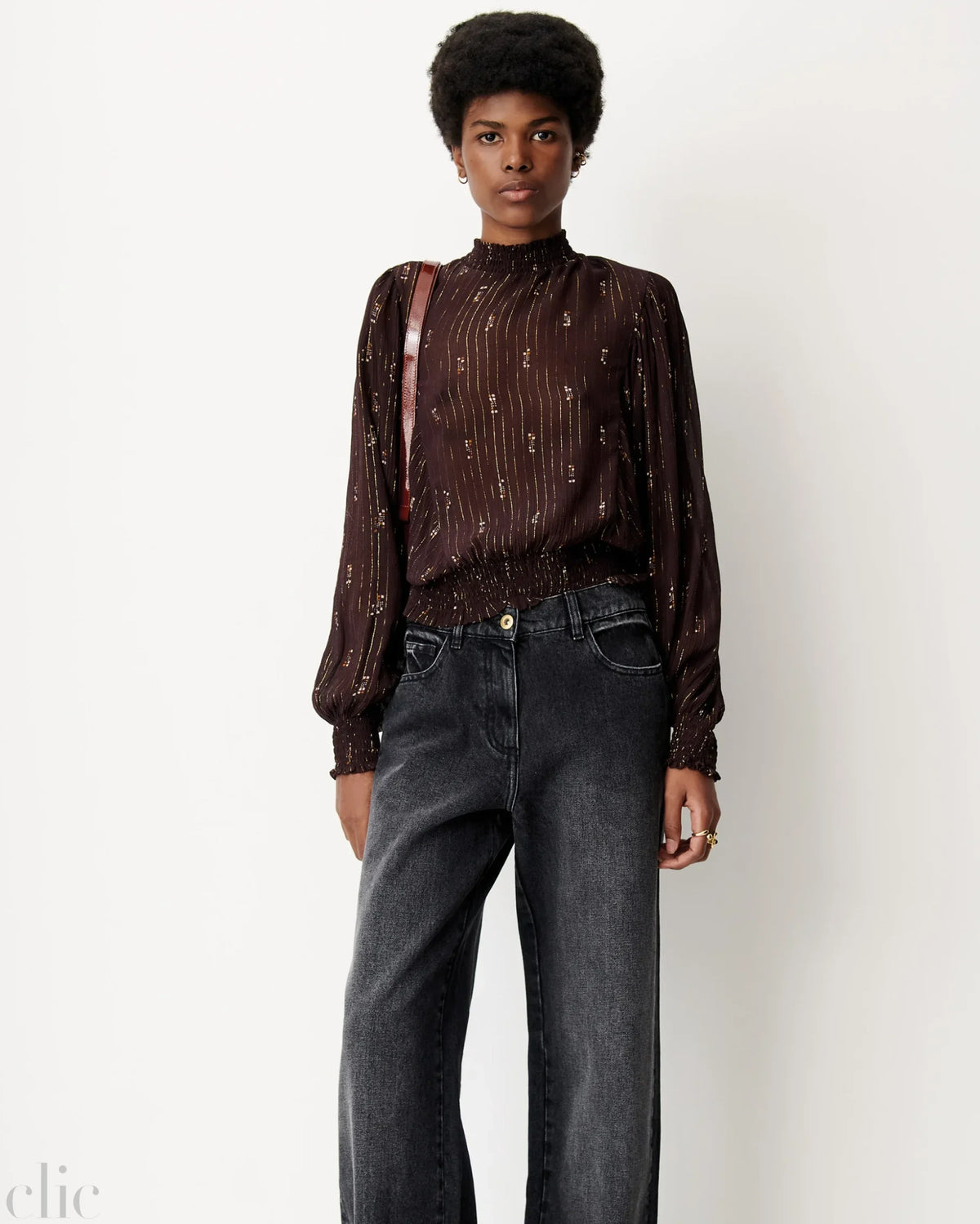 Duchess Blouse in Domiu Coffee, from Sessun