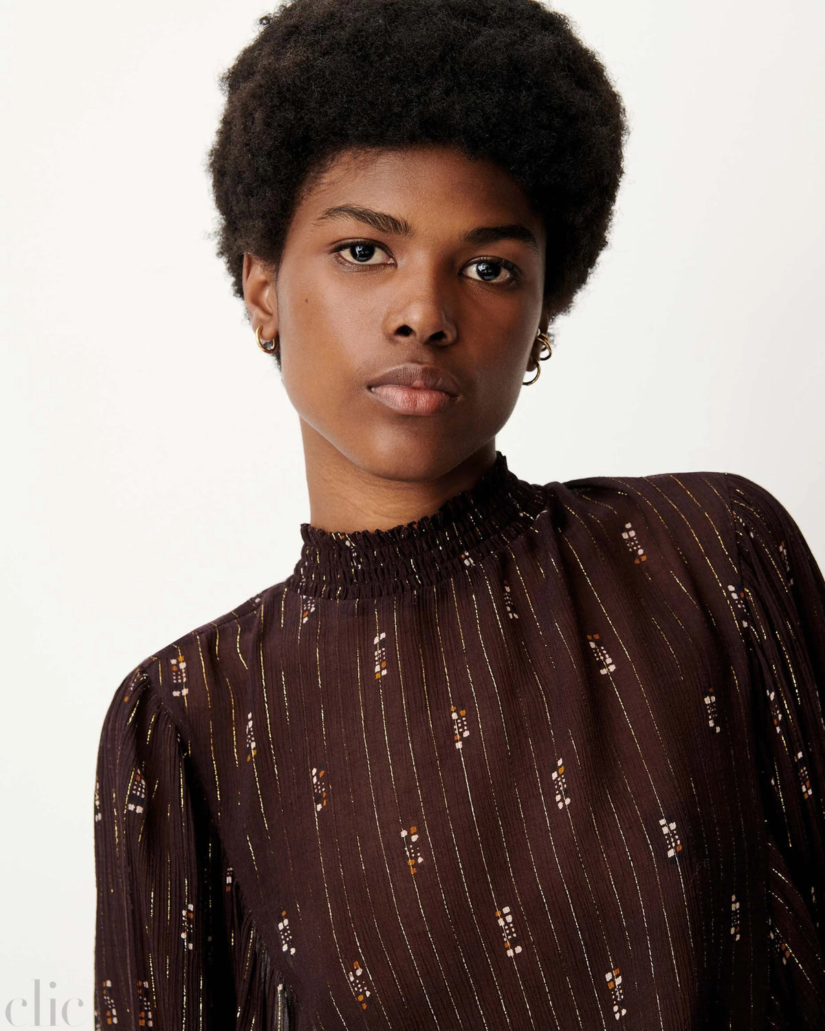 Duchess Blouse in Domiu Coffee, from Sessun