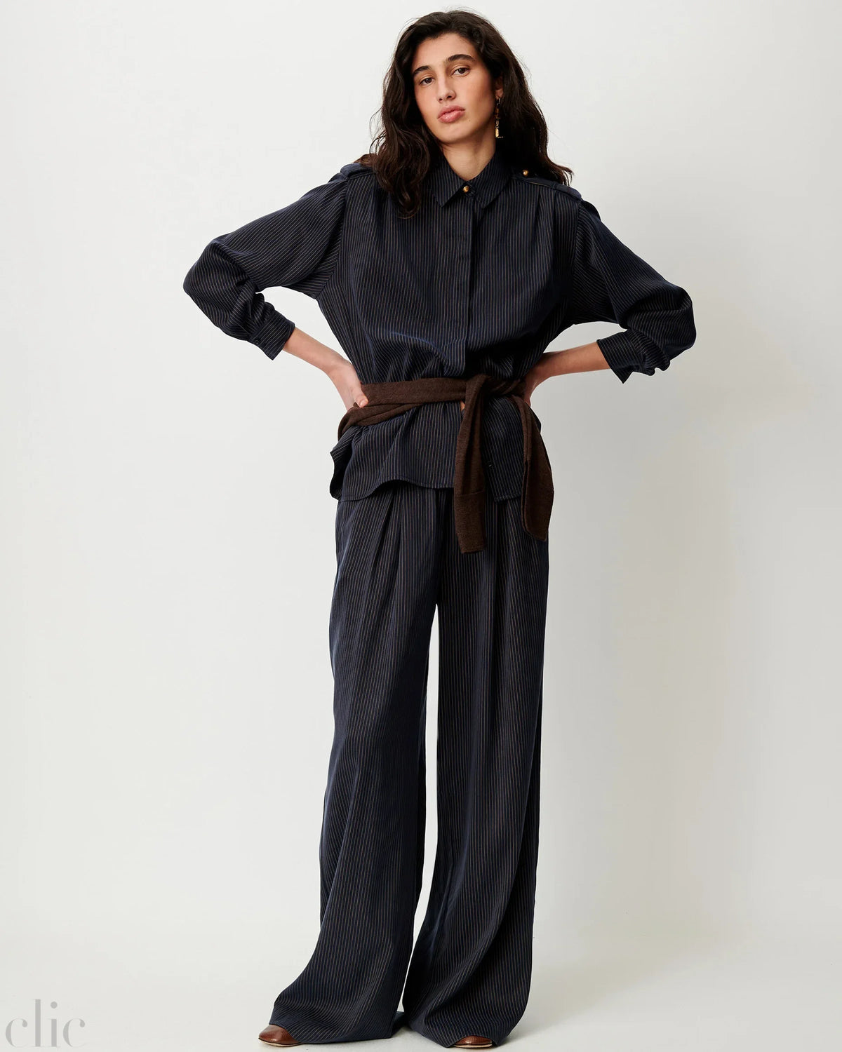 Rim C Pants in Navynut, from Sessun
