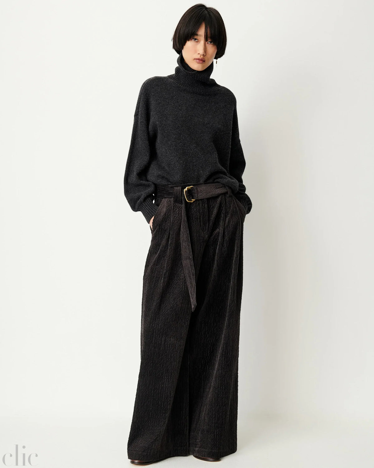 Rivel Pants in Mooncoal, from Sessun
