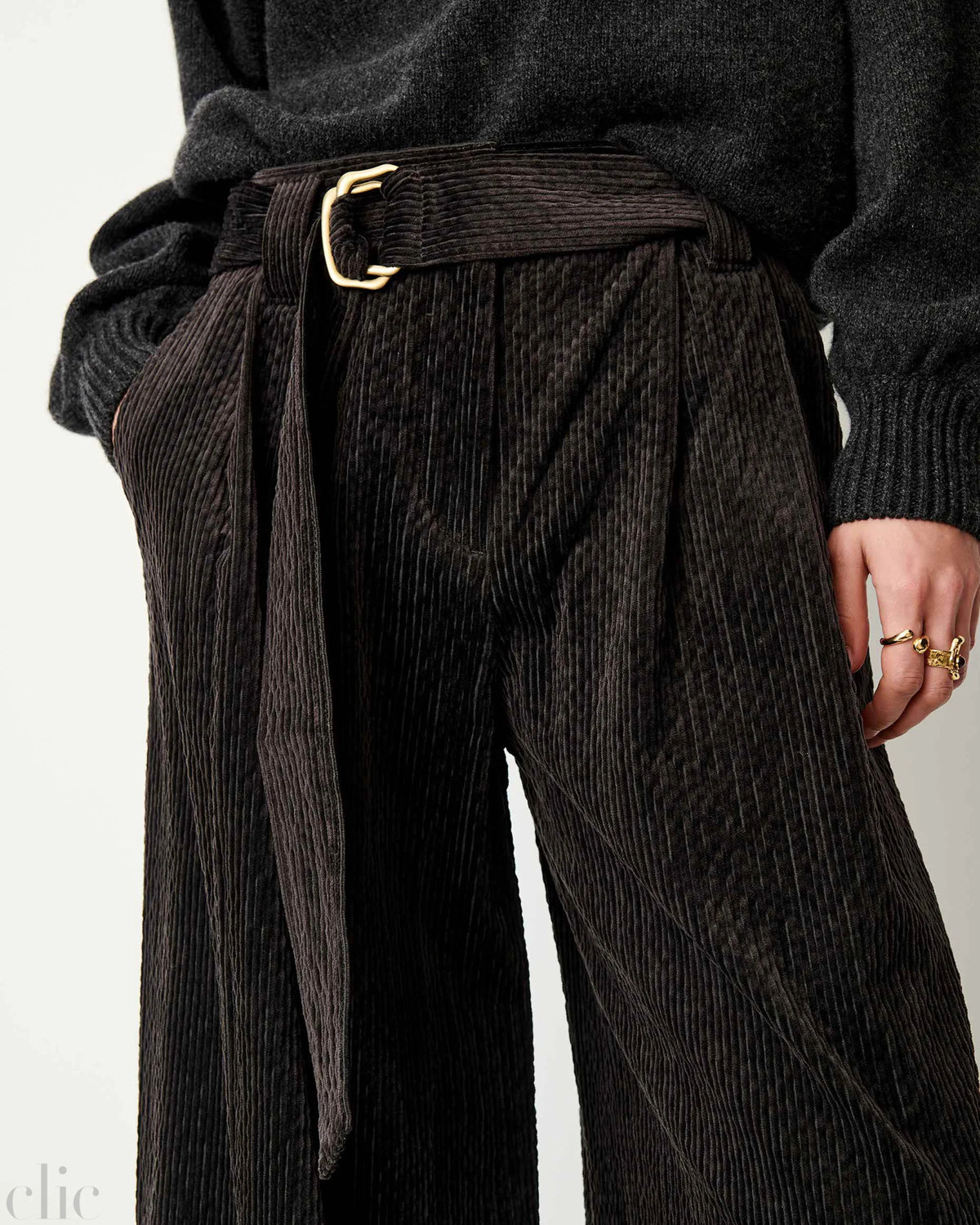 Rivel Pants in Mooncoal, from Sessun