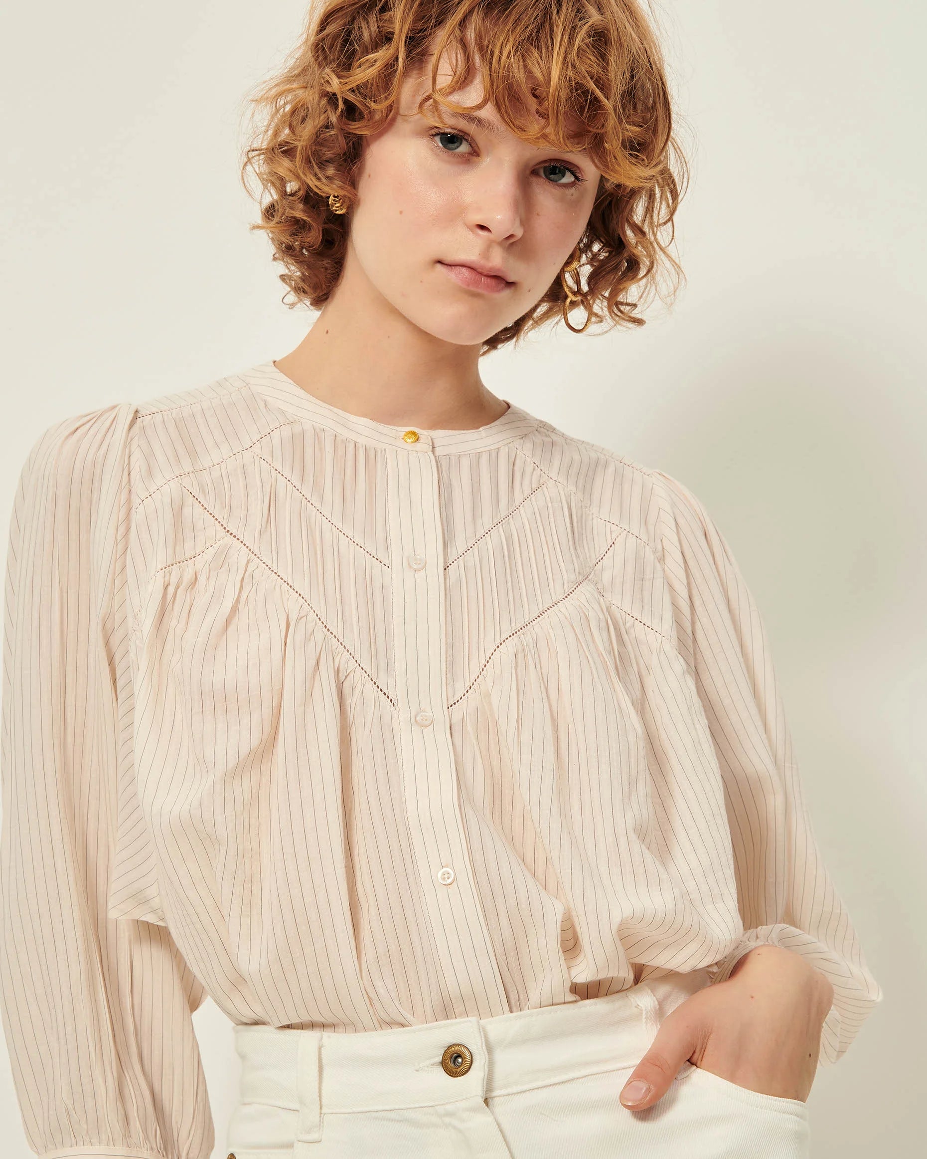 Savi Blouse in Sandblack, from Sessun